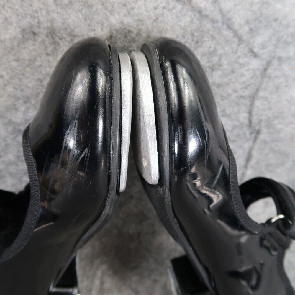Tap Shoes Girls 12.5 Mary Jane Dance Black Patent Adjustable Strap Classic Kids - Picture 12 of 15